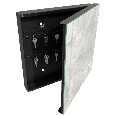 Wall-mounted key box in a neutral elegant design