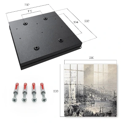 Trajan's Arch and the Citadel in Ancona Wall mounted key box