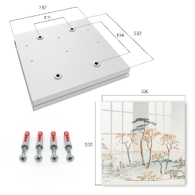 Japanese landscape Key cabinet