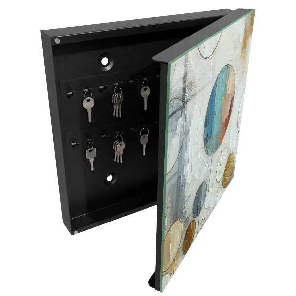 Circular composition Key box for wall