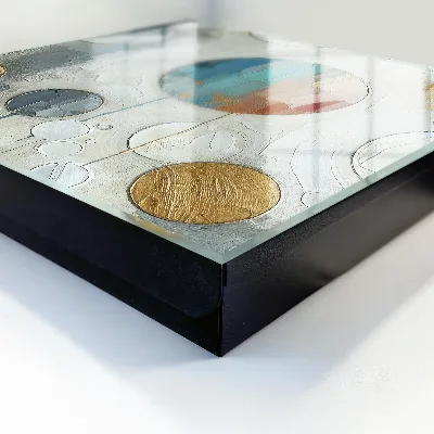 Circular composition Key box for wall