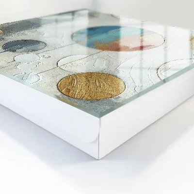Circular composition Key box for wall