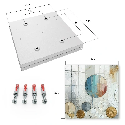 Circular composition Key box for wall