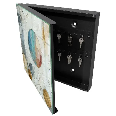 Circular composition Key box for wall