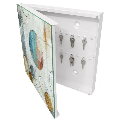 Circular composition Key box for wall