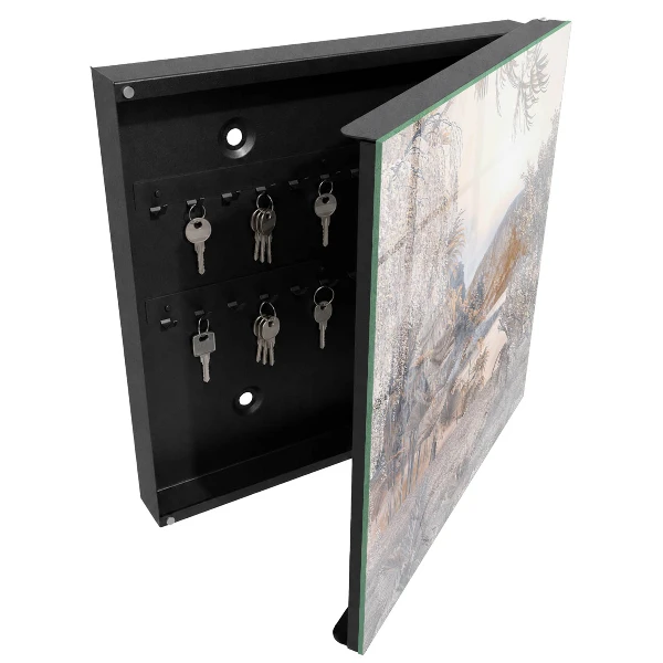 Mountain peace Wall mounted key box