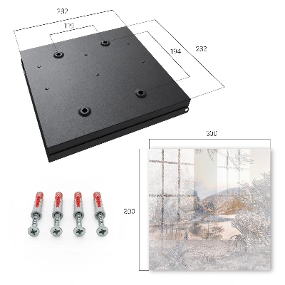Mountain peace Wall mounted key box