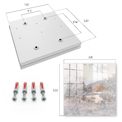 Mountain peace Wall mounted key box