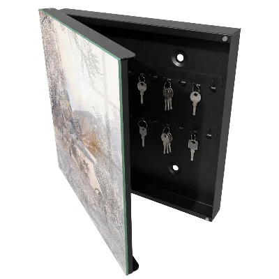 Mountain peace Wall mounted key box