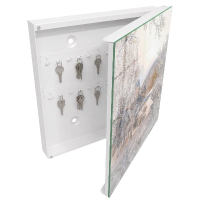 Mountain peace Wall mounted key box