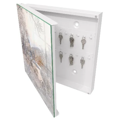 Mountain peace Wall mounted key box