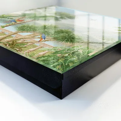 Tropical paradise Key box for wall