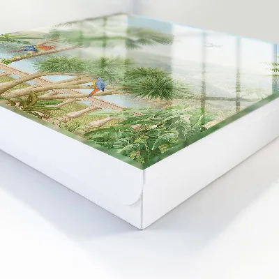 Tropical paradise Key box for wall