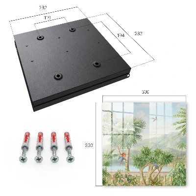 Tropical paradise Key box for wall