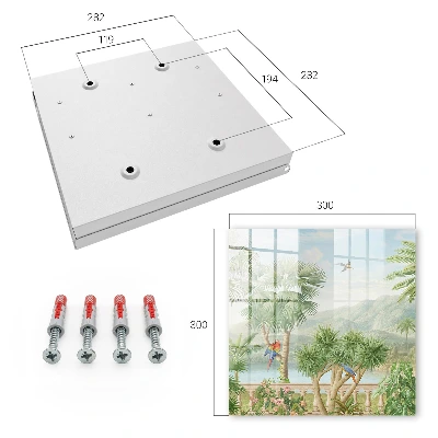 Tropical paradise Key box for wall