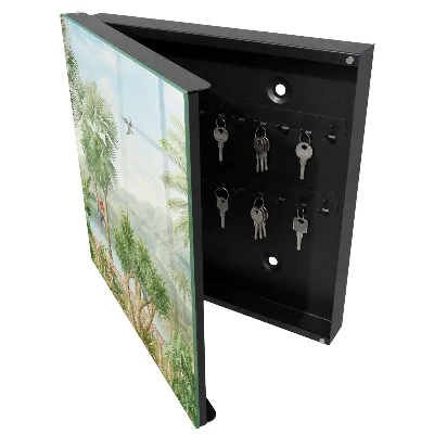 Tropical paradise Key box for wall