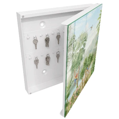 Tropical paradise Key box for wall