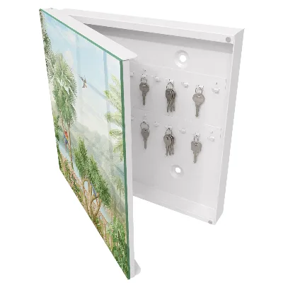 Tropical paradise Key box for wall