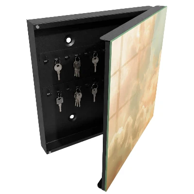 Pastel clouds Wall mounted key box