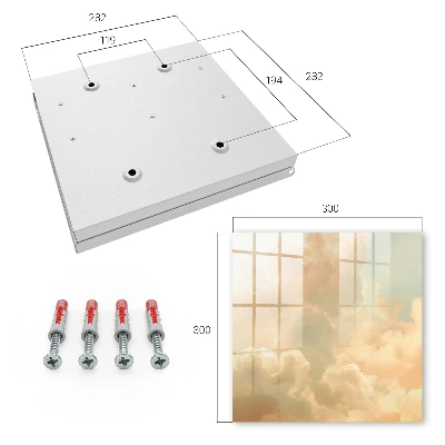 Pastel clouds Wall mounted key box