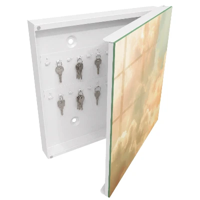 Pastel clouds Wall mounted key box