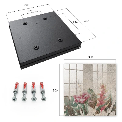 Botanical elegance Key box for wall
