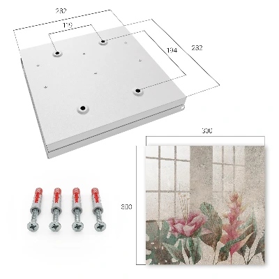 Botanical elegance Key box for wall
