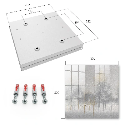Misty forest Wall mounted key box