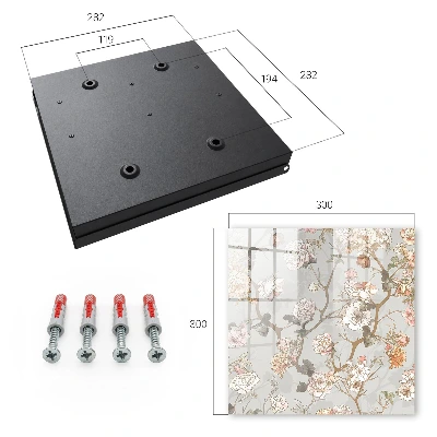 Floral twigs Key cabinet