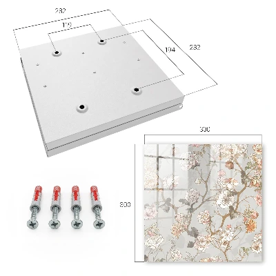 Floral twigs Key cabinet