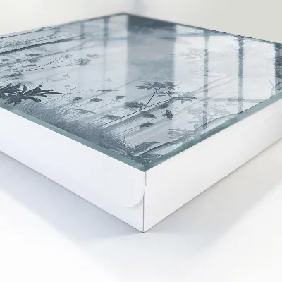 Misty forest Key box for wall
