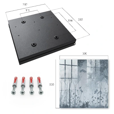 Misty forest Key box for wall