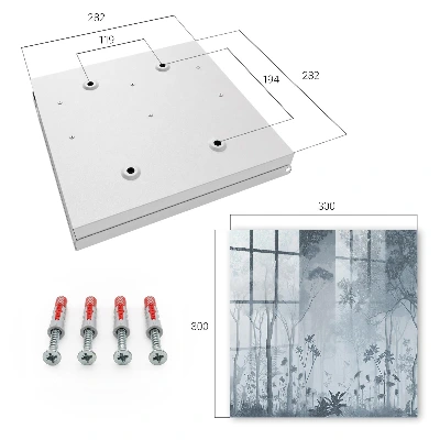 Misty forest Key box for wall