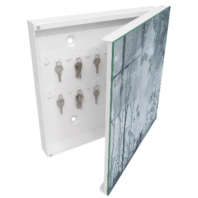 Misty forest Key box for wall
