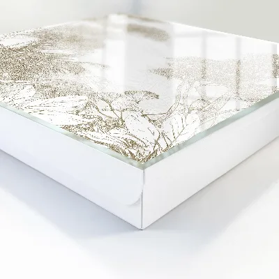 Tropical pattern Key box for wall