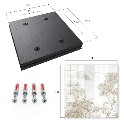 Tropical pattern Key box for wall