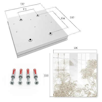 Tropical pattern Key box for wall