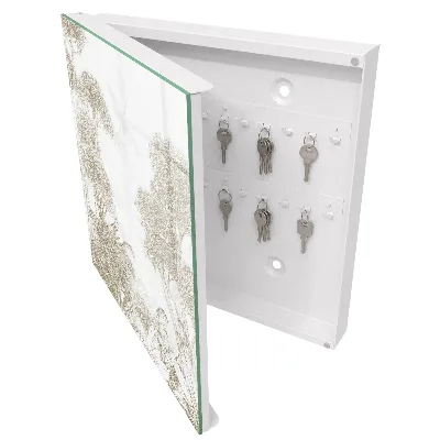 Tropical pattern Key box for wall