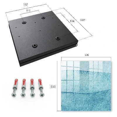 Blue textures Key cabinet