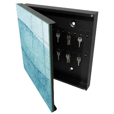 Blue textures Key cabinet