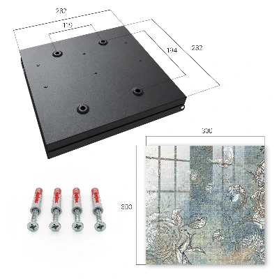 Floral pattern Key box for wall