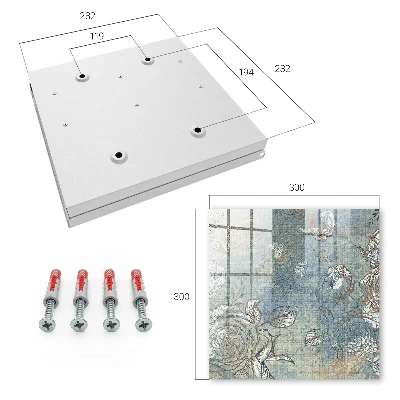 Floral pattern Key box for wall