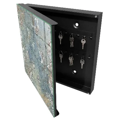 Floral pattern Key box for wall