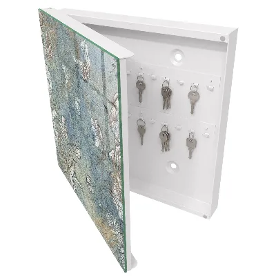 Floral pattern Key box for wall