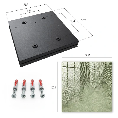 Tropical pattern Key cabinet