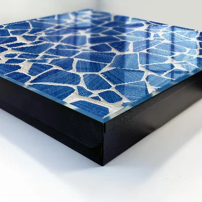 Blue mosaic Key box for wall