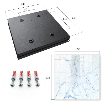 Marbled pattern Wall mounted key box