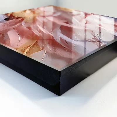Pastel feathers Key box for wall