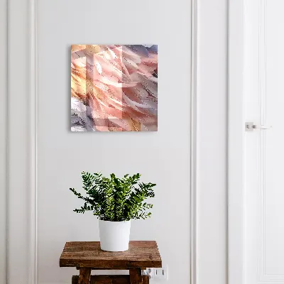 Pastel feathers Key box for wall