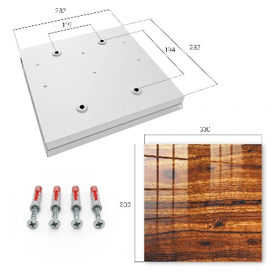 Wood texture Wall mounted key box